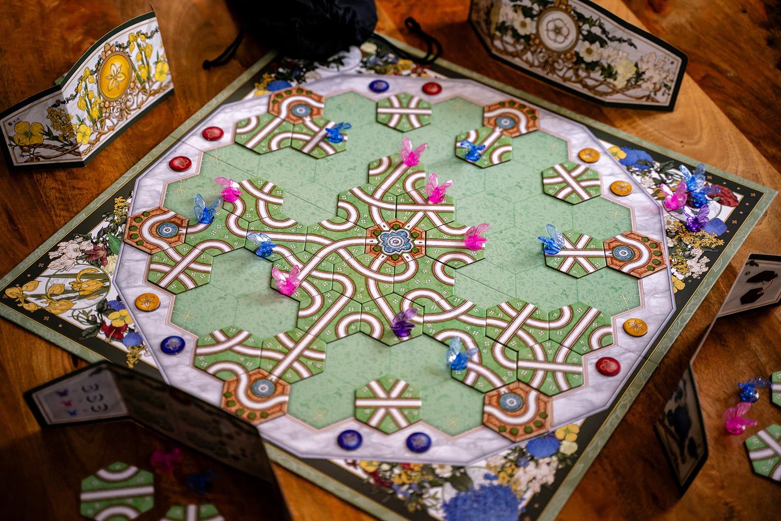 Capstone Games | Butterfly Garden | Boardgame by Reiner Knizia | Tile Placement Game for 2 to 4 Players Ages 8 and Up | English