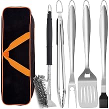 Leonyo Metal Barbecue Grilling Tools for Outdoor Grill Set of 6