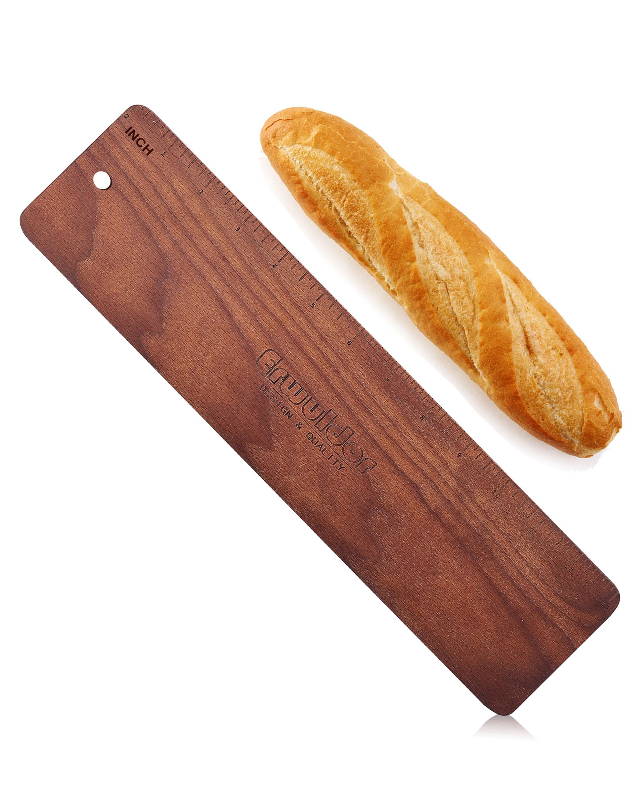 Baguette Transfer Peel - Oversized 23" Precious Natural Walnut color Baguette Peel & Baguette Flipping Board - Exquisite and Burr-Free Bread Peel - Professional Baguette Bread Tool
