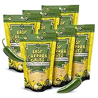 Vista 12 de FishSki Provisions, sémola de maíz amarillo jalapeño con queso cheddar + Chile verde Hatch + ajo, bolsas de 6 onzas, paquete de 2