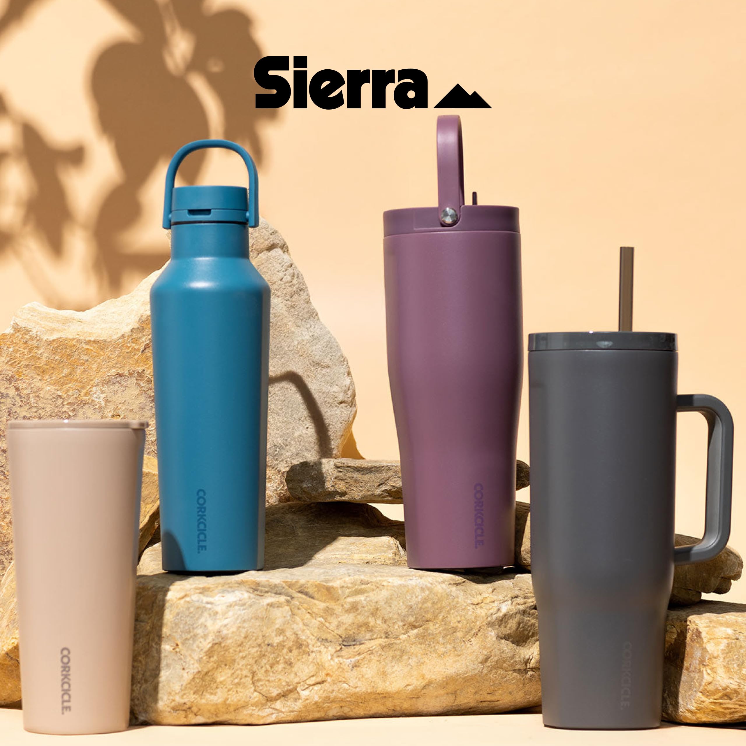 Corkcicle Tasse à café classique à triple isolation avec couvercle, North Shore, 710 ml, gobelet de voyage en acier inoxydable garde les boissons froides 9 heures et plus et chaudes 3 heures – Gobelet
