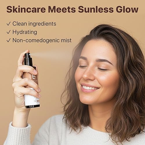 Miniatura 4 de Spray bronceador facial bronceador, agua de bronceado facial sin sol, fabricado en Estados Unidos con ingredientes naturales y orgánicos