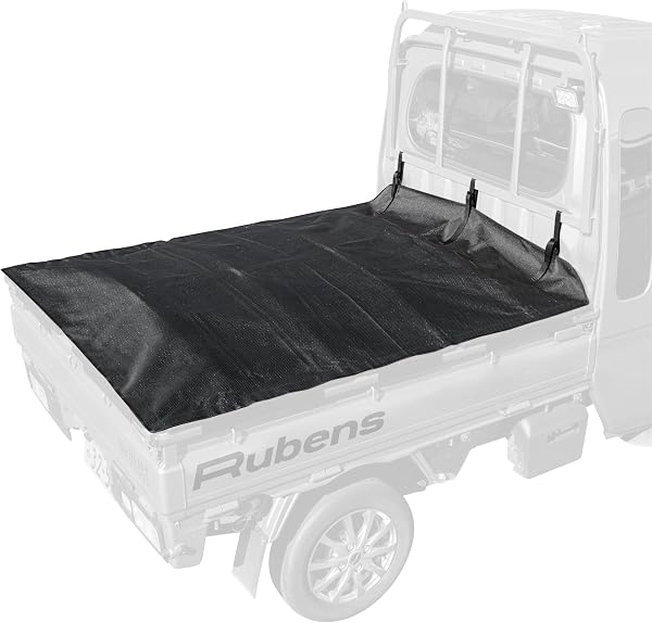 Rubens(ルーベンス) 軽トラック 荷台シート【最短9秒で付け外し】 荷台カバー 軽トラ カバー 軽トラトノカバー スーパーキャリイ ハイゼット 防水加工 屋外 室外 【Lサイズ(標準キャビン)】 - 1
