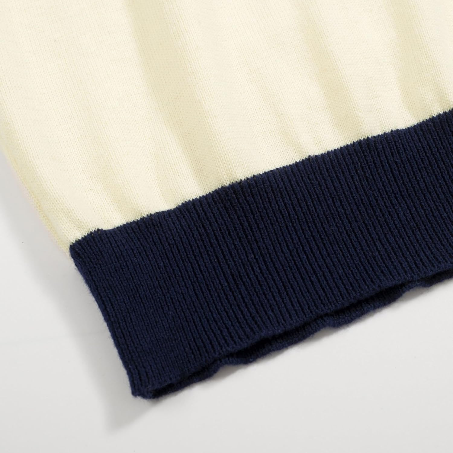 OXKNIT Men's Polo Shirts Casual Short Sleeve Knitted V Neck Summer Shirt - Image 5