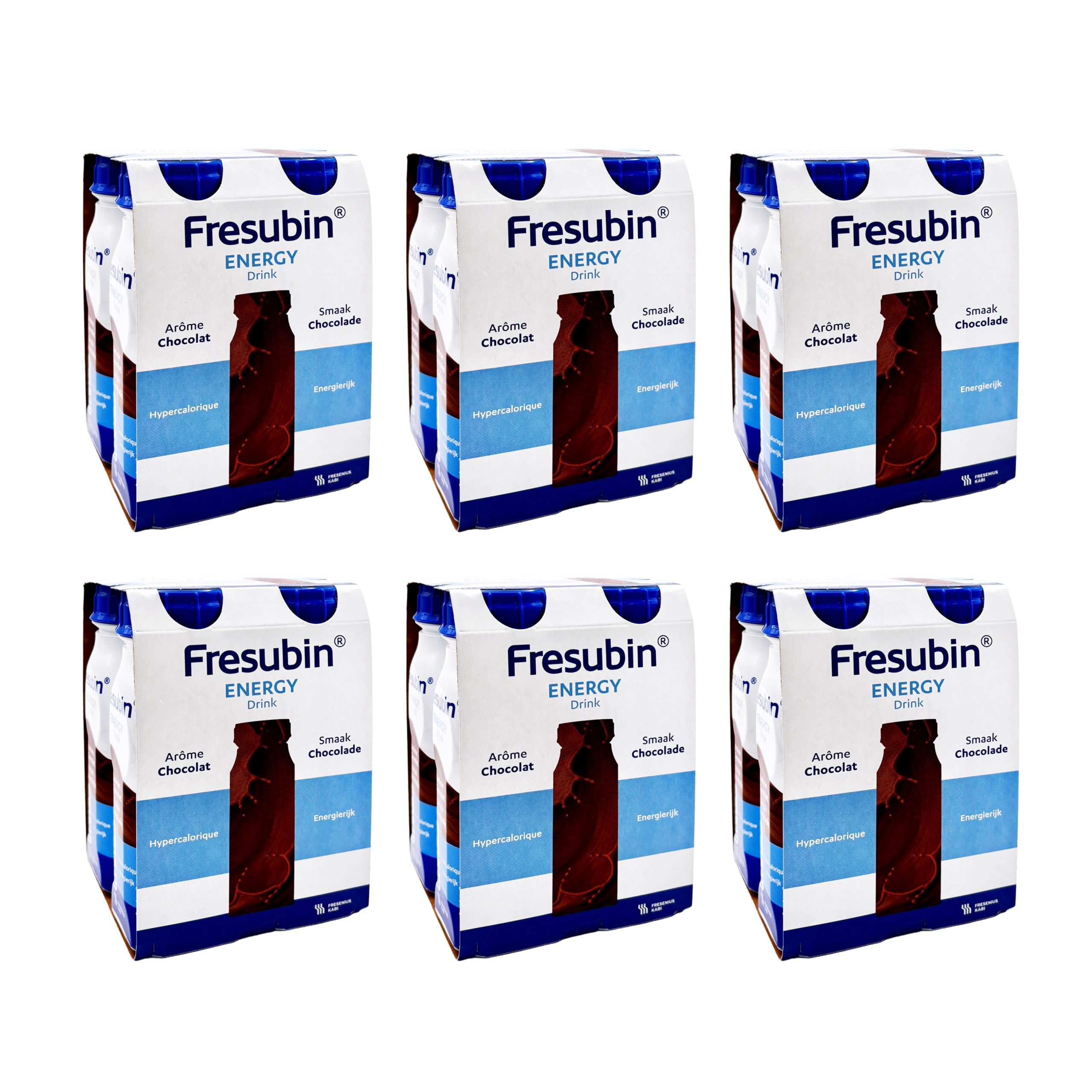 Fresubin Energy Drink - Schokolade Hochkalorische Trinknahrung von Fresenius Kabi, 300 kcal pro Flasche, laktosearm, Ballaststoffarm ideal bei Mangelernährung (200 ml (24er Pack), Schokolade)