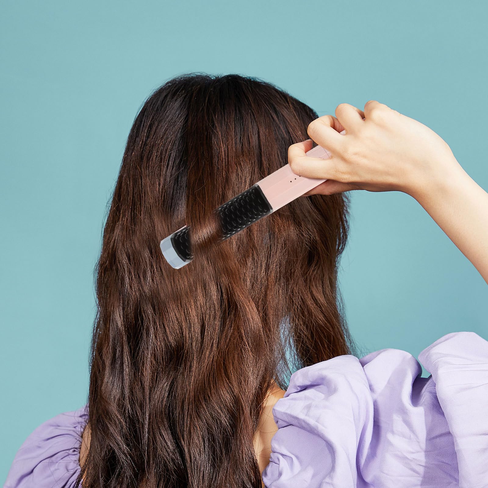 Kabelloser Haarglätterkamm Usb-c, Tragbar, Violett, 4000mah