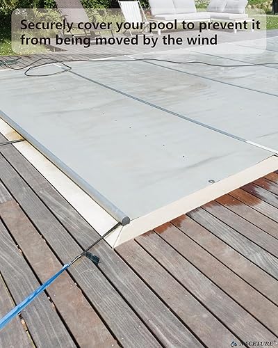 Miniatura 7 de NACETURE Clavijas de anclaje para cubierta con mosquetones, tensor de cuerda de anclaje  Clips de estacas de amarre para tienda de campaña, anclajes