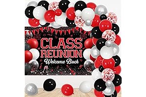 Class of 2012 Reunion Decorations: Red and Black Balloon Garland Arch Kit