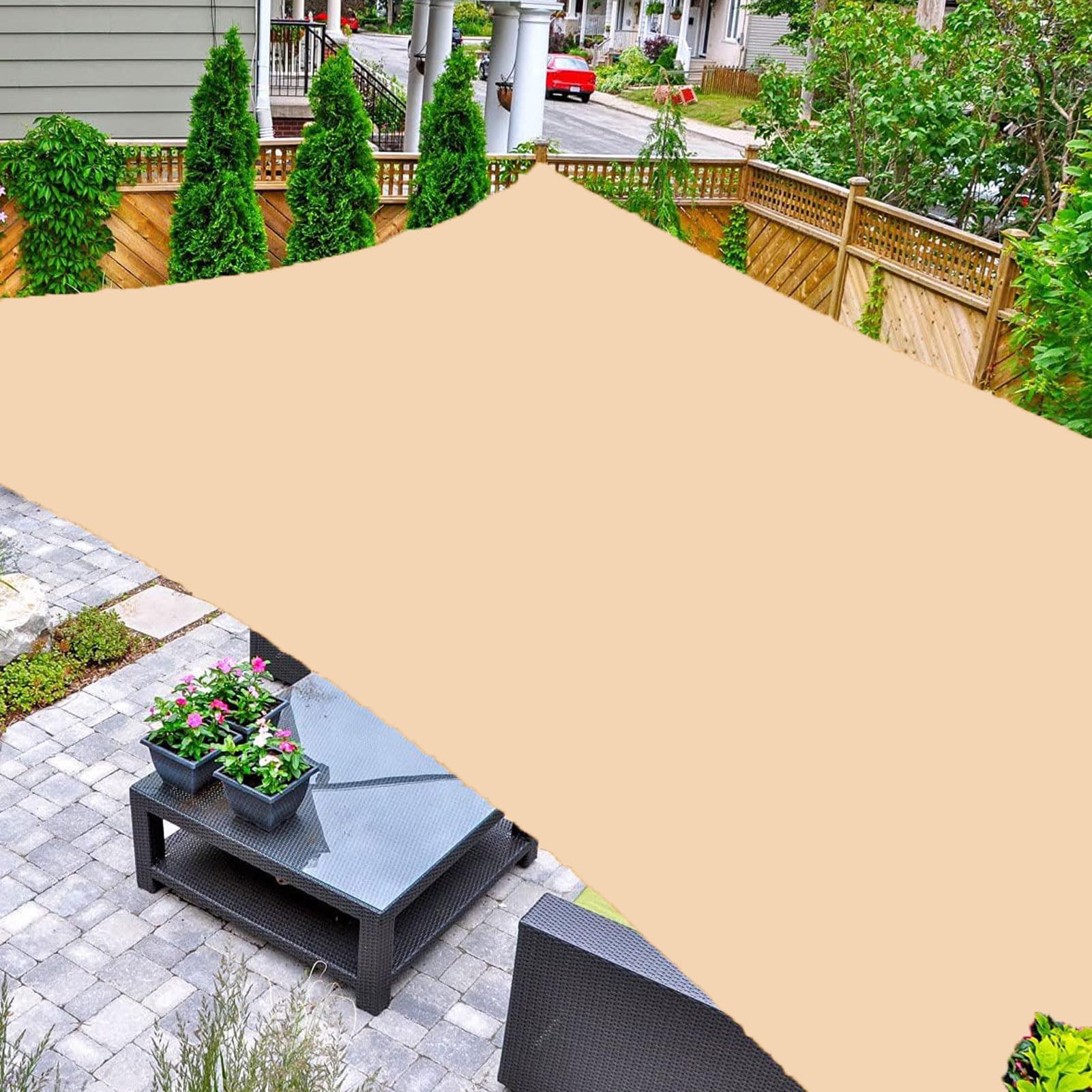 Redfire Toldo Rectangular 2X2.5M, Insípido Toldo Resistente Resistente A La Rotura Paño De Oxford Incluyendo Cuerda De Sujeción Para Jardín Amarillo