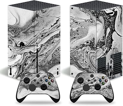 Skin Wrap Compatible with Xbox Series X Grey Pattern Decal Cover