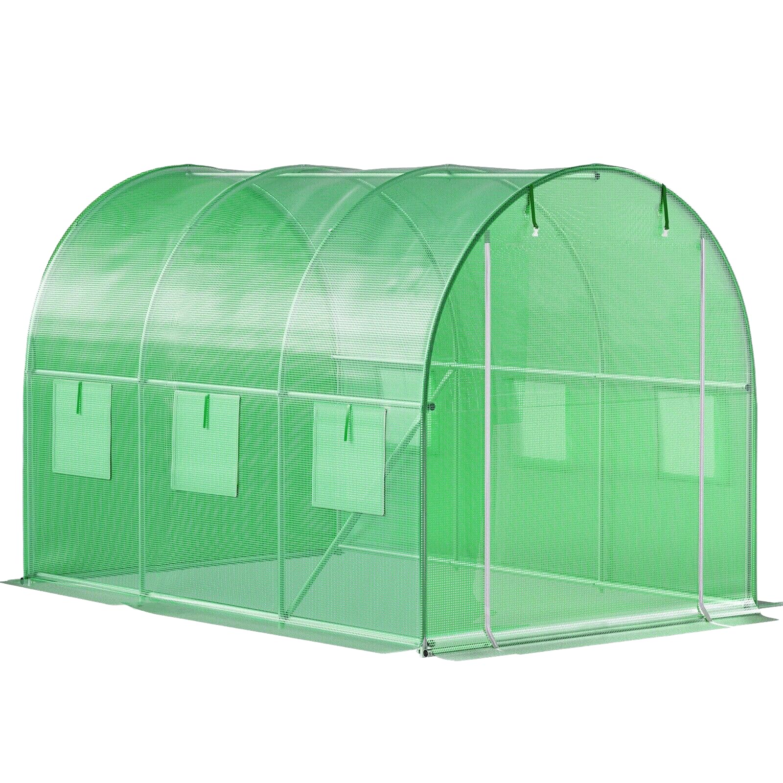 Tunel ogrodowy zielony foliowy szklarnia folia 4x2,5x2m 10m²