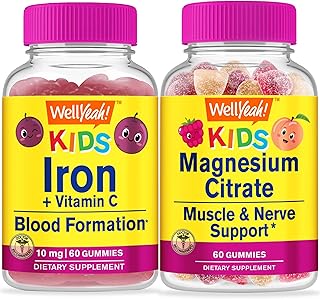 WellYeah Iron + Vitamin C Kids + Magnesium Citrate Kids, Gummies Bundle