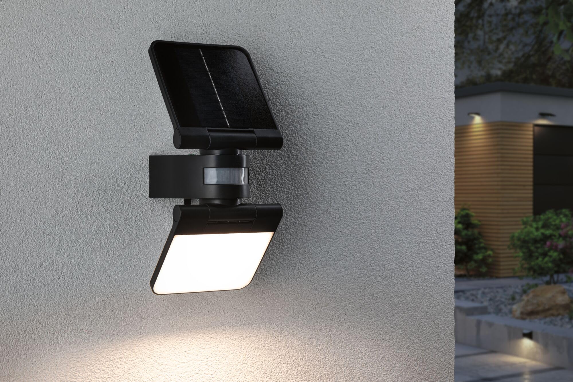 Paulmann Outdoor reflektor solarny Lesla IP65 3000 K USB PIR antracyt 94609