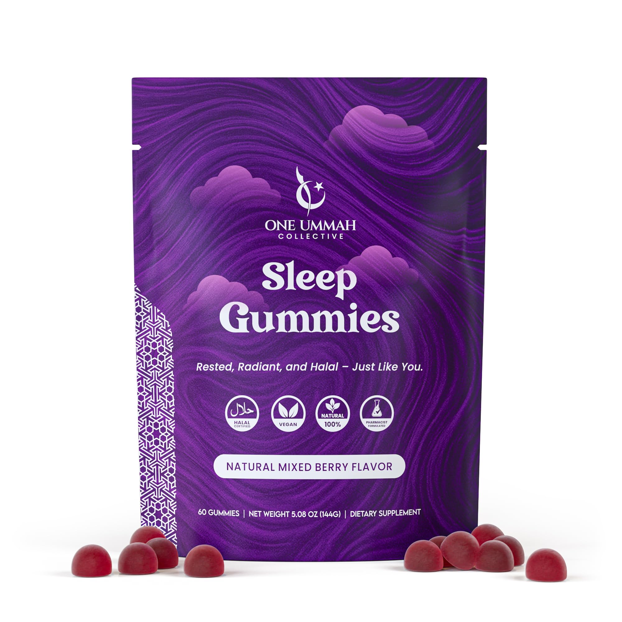 Amazon.com: One Ummah Halal Certified Sleep Gummies – 3mg