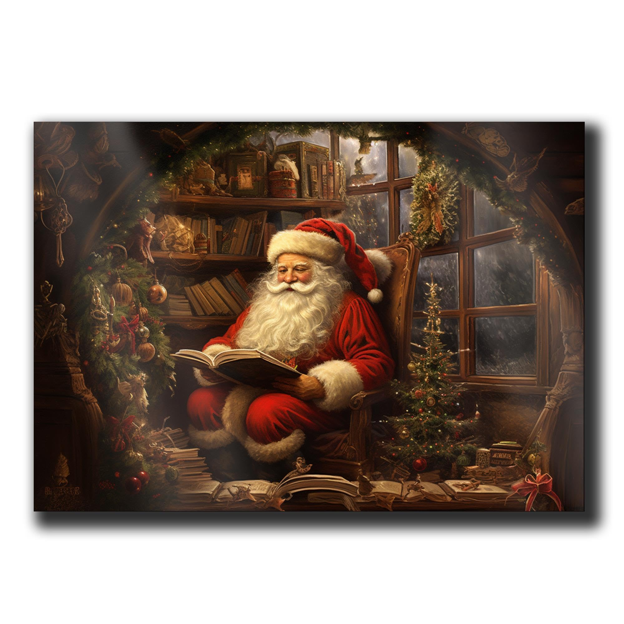 Amazon.com: Vintage Santa Wall Decor, Santa Claus Christmas