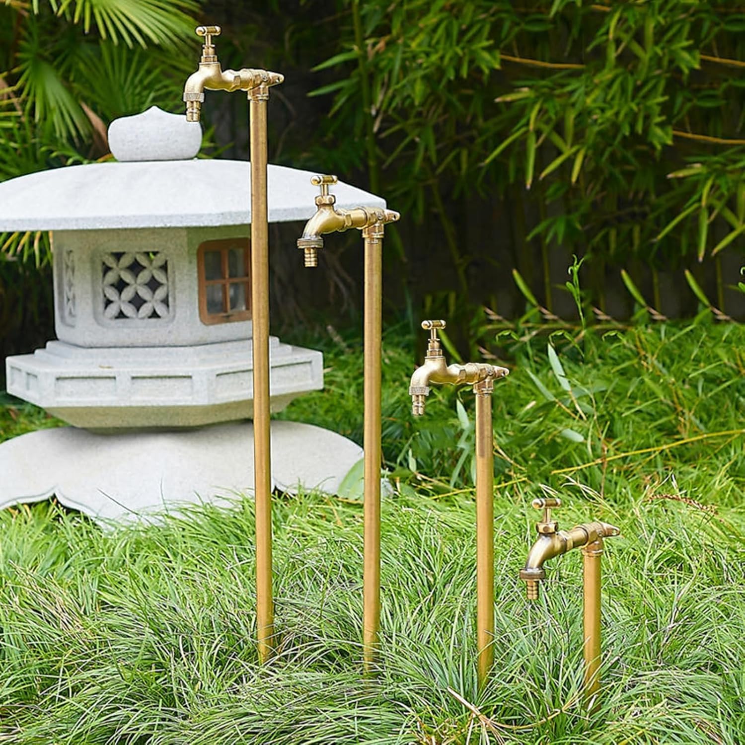 Columna de agua de jardín independiente con grifo, hidrante de agua anticongelante para exteriores, montaje en suelo para riego de patio