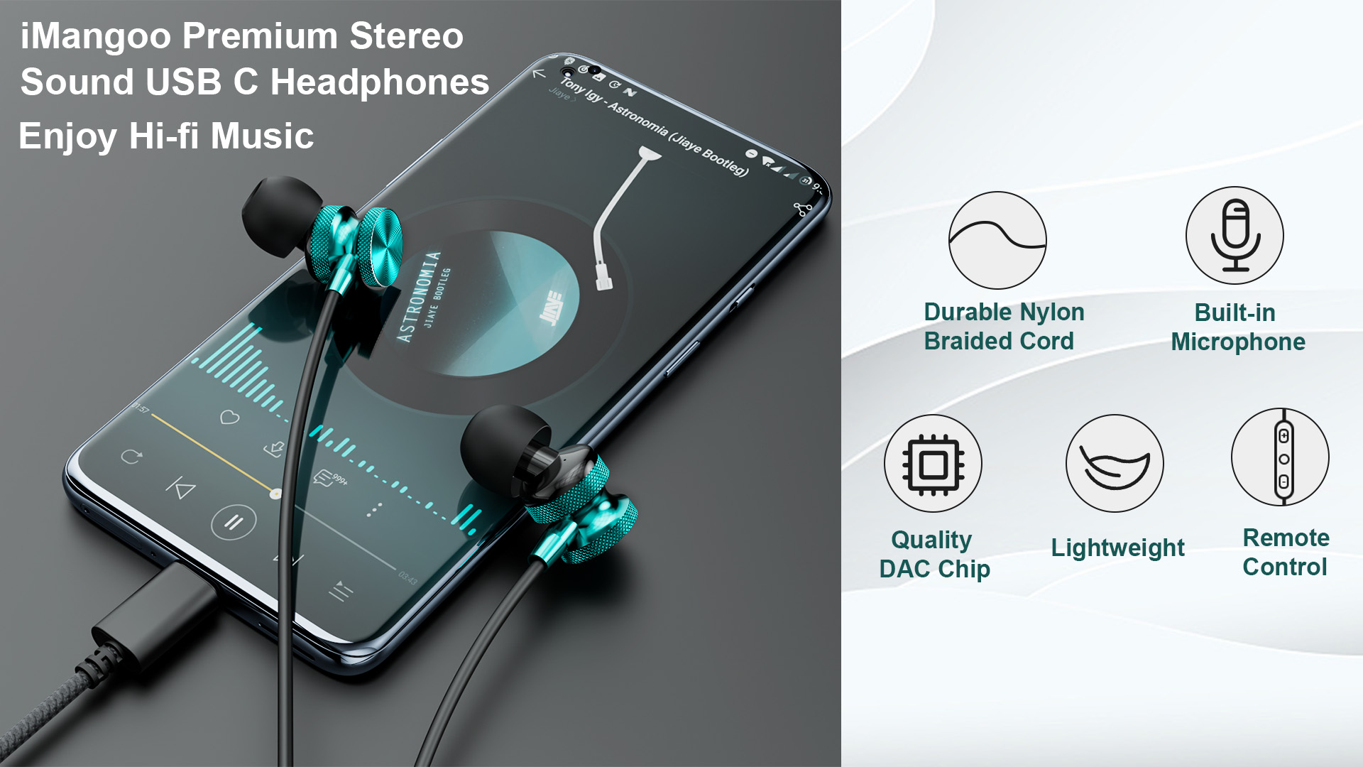 Micro Cravate USB-C - Compatible Smartphone, IPad Et Android