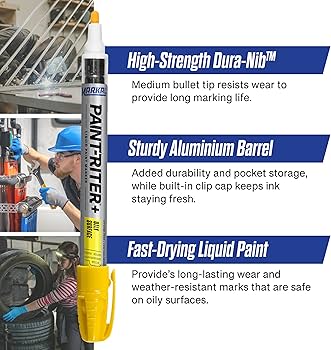 にこ Amazon | LACO(レーコ) Markal 工業用マーカー 「PROLINE HP」 黄