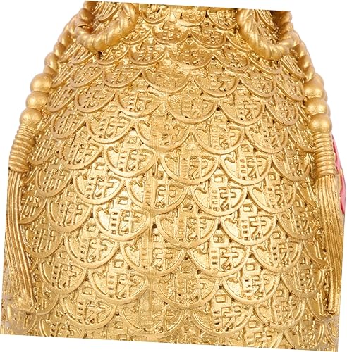 Miniatura 5 de NOLITOY 3 piezas de decoración de bolsa de la suerte, jarrón creativo para dinero, florero de orejas de trigo, decoración de granja, jarrón de arte,