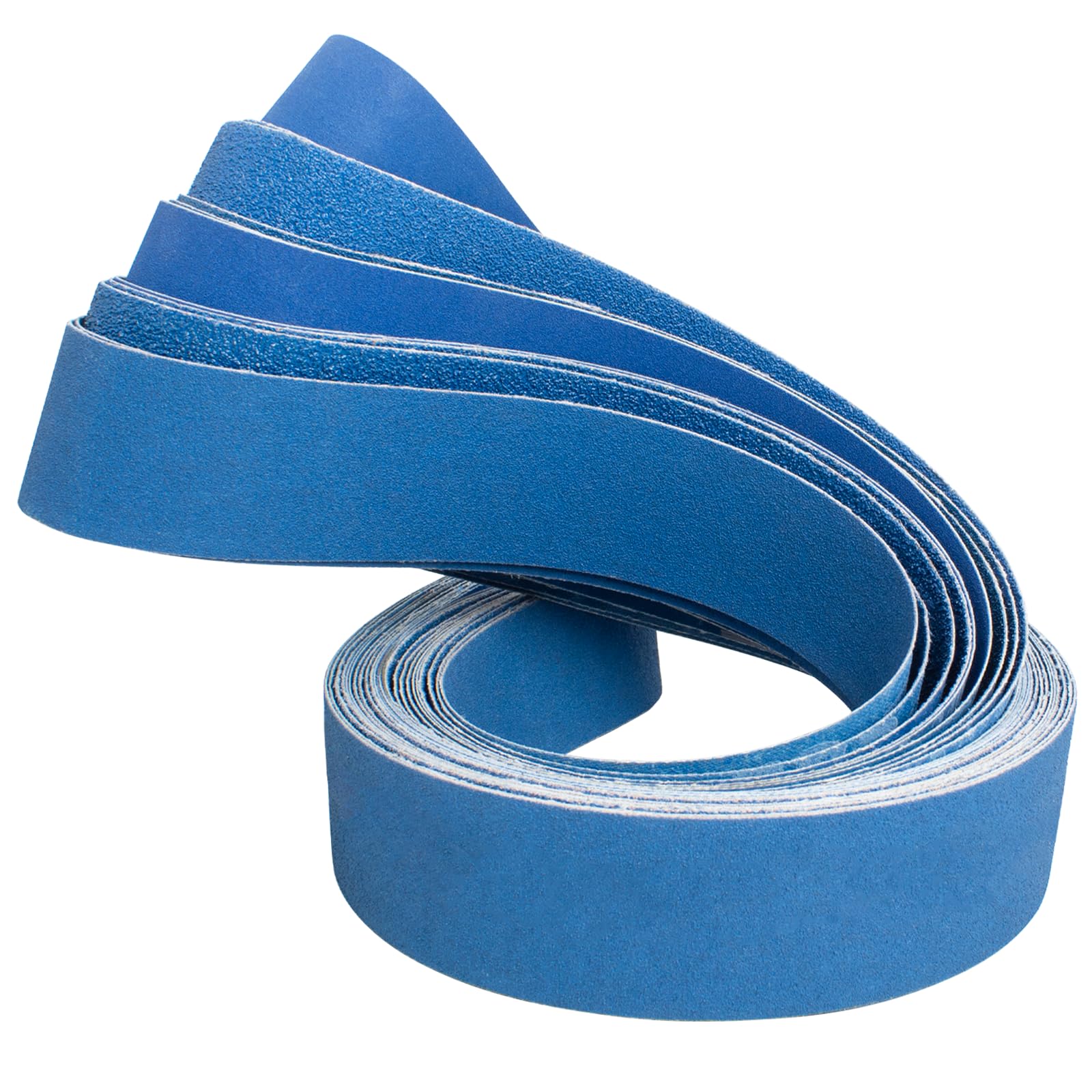 FEIHU 12 pezz Nastro abrasivo in metallo 50 x 1500 mm. ogni 2 pezzi di grana (60, 80, 100, 120, 240, 320) per levigatrici a nastro nastri abrasivi, affilatura, rimozione della ruggine