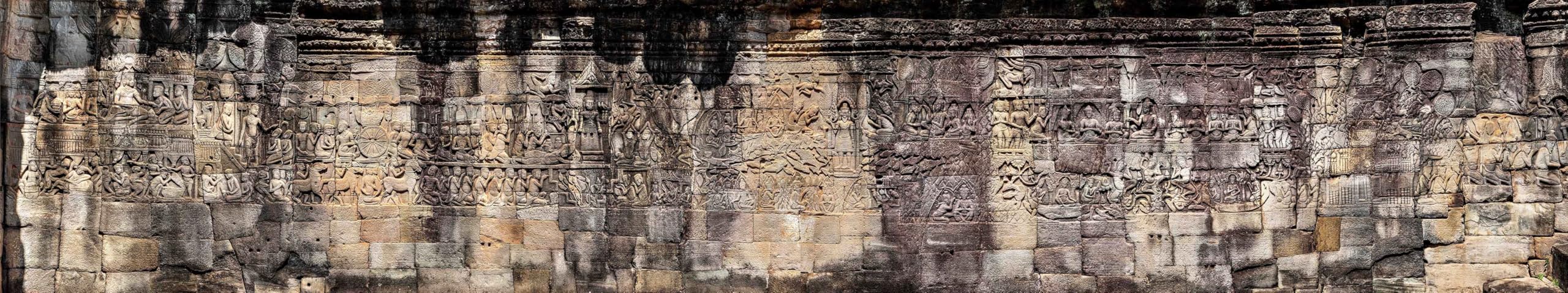 Reptile Habitat Background; Royal Court Scenes Wall Relief for 20L Medium-Plus 30Lx12Wx12H Terrarium, 3-Sided Wraparound