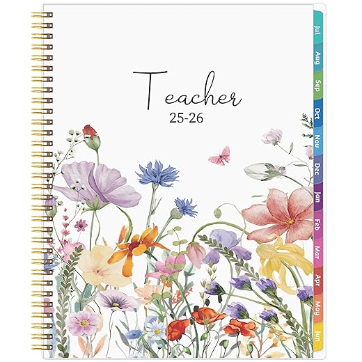 2025-2026 Teacher Planner with Tabs