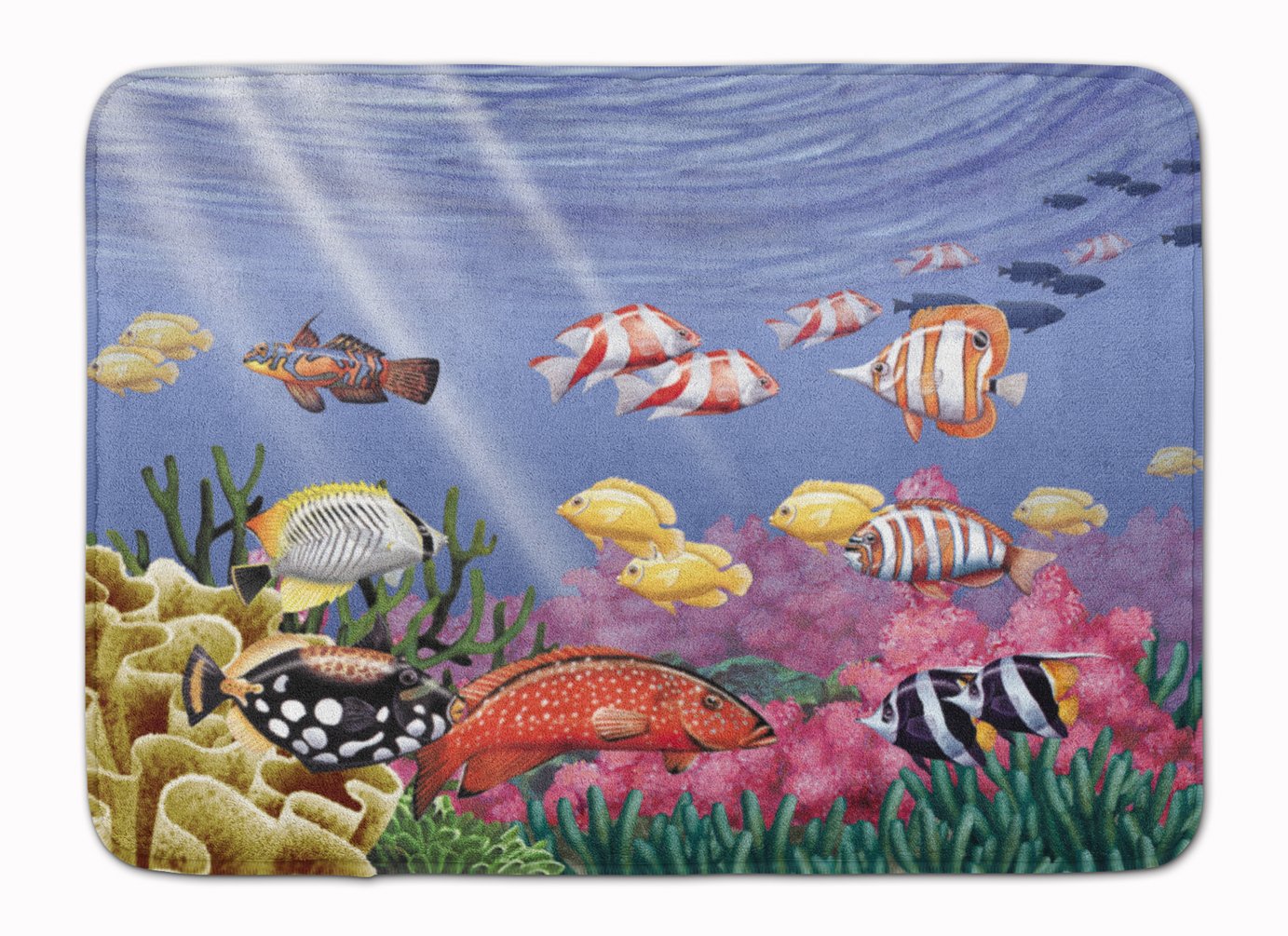 Tapis de sol multicolore royaume sous-marin 48 x 68 cm Caroline's Treasures PTW2032RUG
