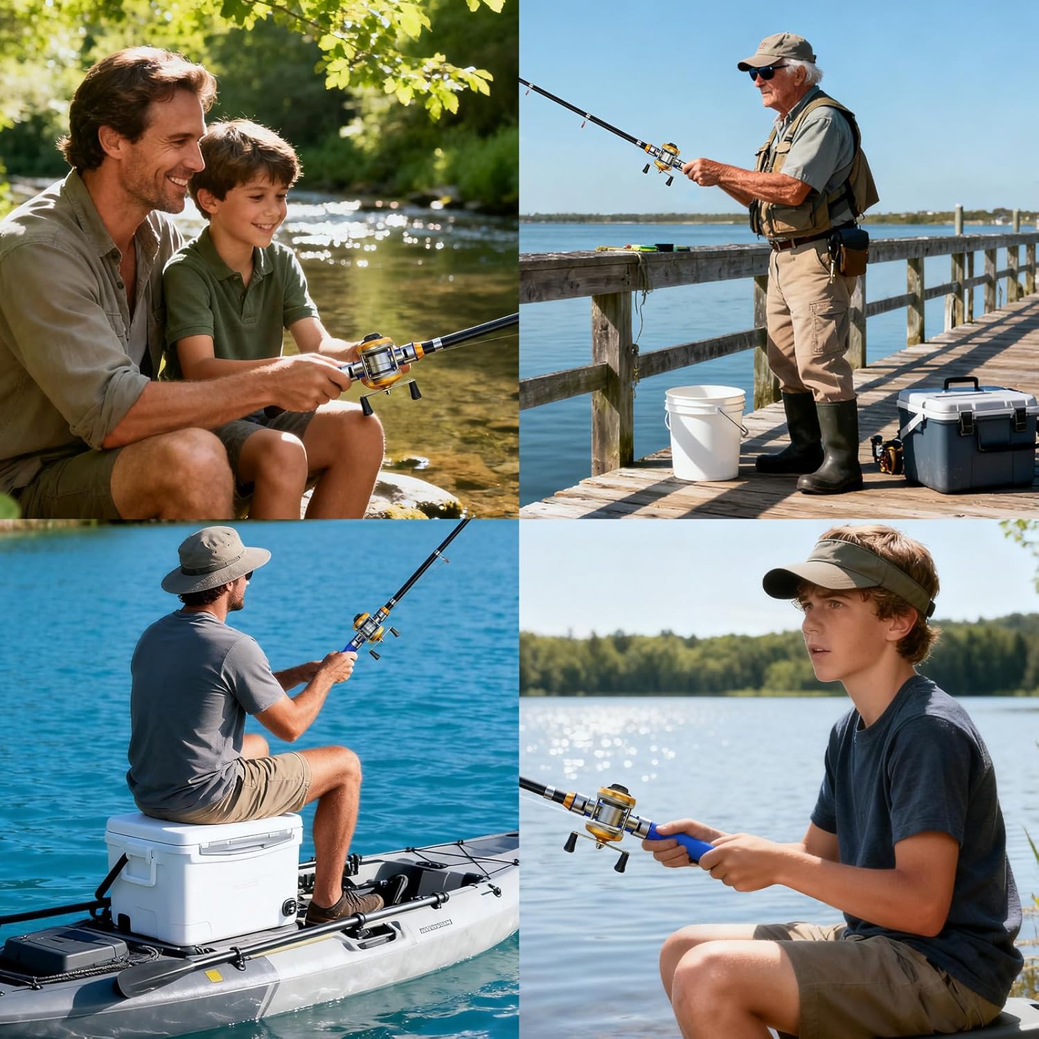 Fishing Advent Calendar 2025 with Fishing Rod Cable Reel, 24 Days Christmas Countdown Fishing Lure Advent Calendar 2025 Surprise Gifts for Adult Men Teens Boys Fishermen Christmas - Image 8