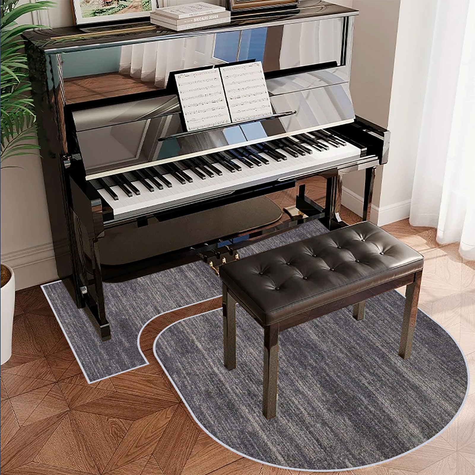 Qkpfcvg Color-133 Soundproofing For Upright Pianos, Upright Piano Rugs, Professional Pianos Carpet Acoustic Panels Sound Absorbing Rugs, Sound Insulation Carpet, Sound Blocking/Sound Proof/Sound Dampening