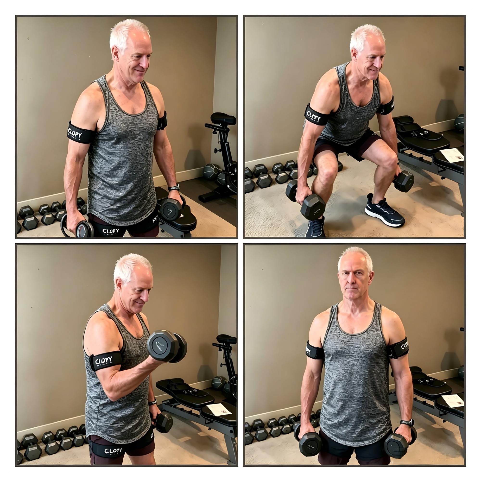 Sistema de entrenamiento BFR – Bandas de restricción de flujo sanguíneo para entrenamiento de oclusión, restricción venosa de gimnasio, fuerza muscular y estimulación de hormonas de crecimiento para