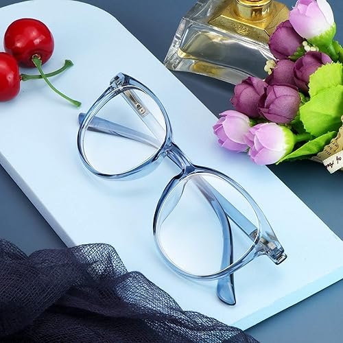 Miniatura 6 de VisionGlobal Lentes de bloqueo de luz azul para mujereshombres, lectura en computadora, elegante marco ovalado