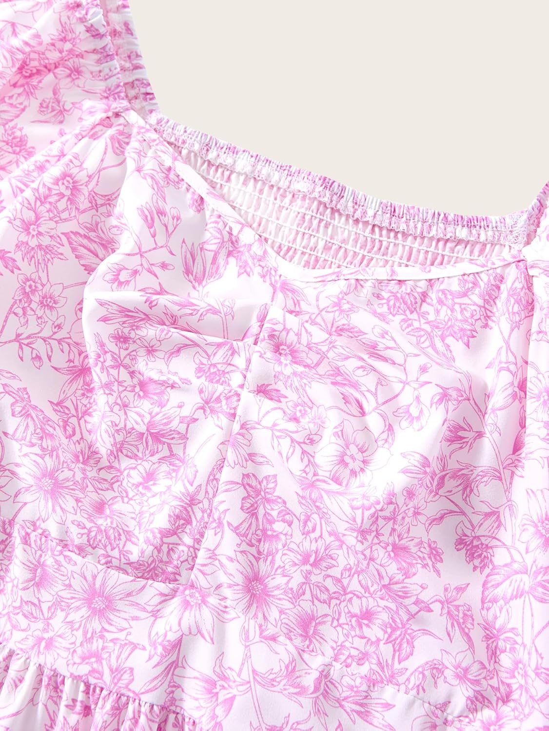 Women's Boho Print Tiered Ruffle Dress Summer Sweetheart Neckline Flowy Maxi Sundress Vacation Dresses - Image 2