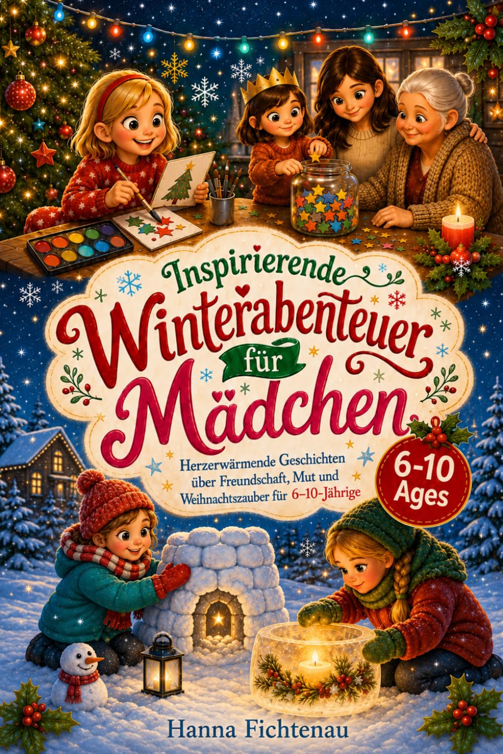 Inspirierende Winterabenteuer für Mädchen: Herzerwärmende Geschichten über Freundschaft, Mut und Weihnachtszauber für 6–10-Jährige