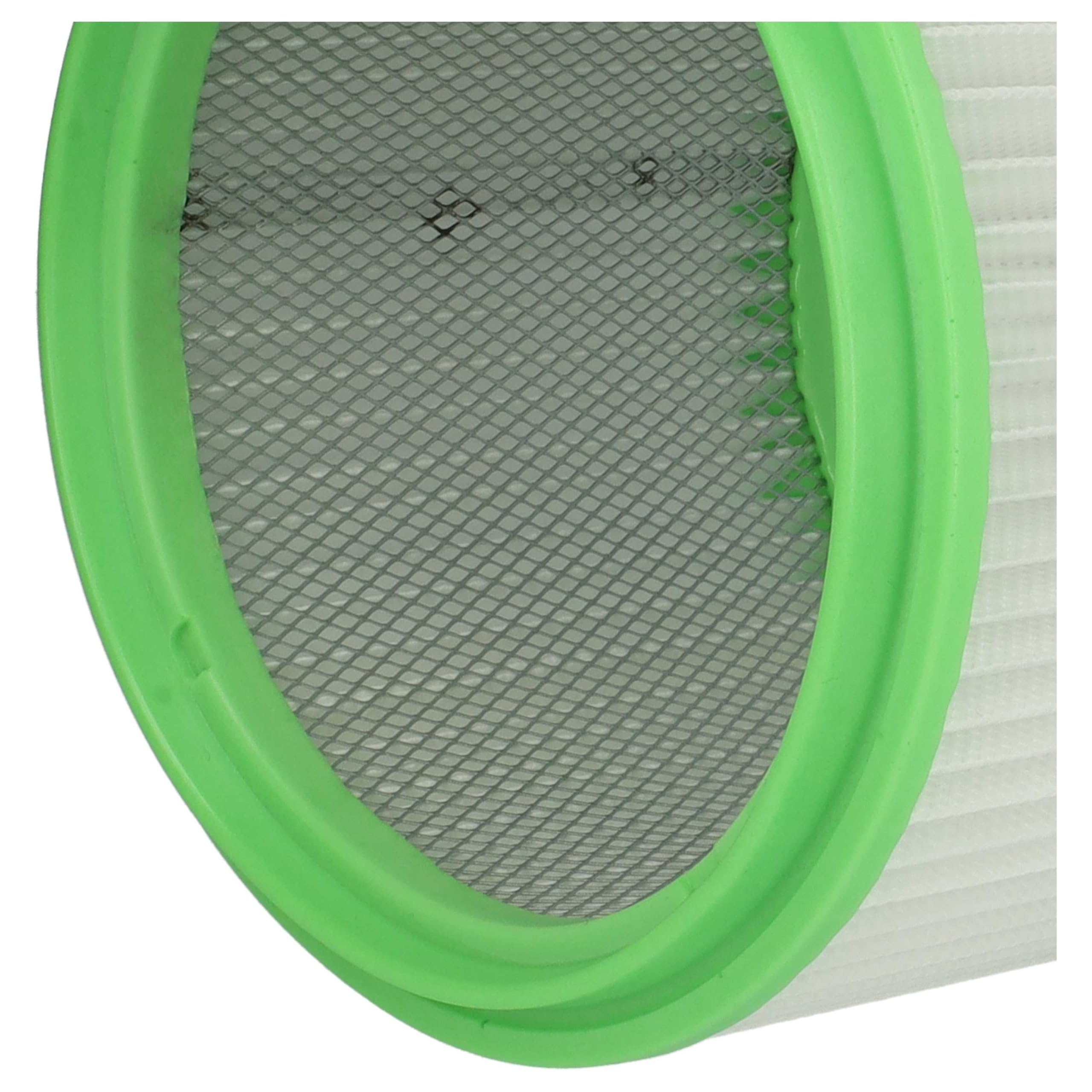 vhbw 8x Filtro plisado compatible con Gisowatt Industrial, Industrial 30X, Igea Ecosystem Cleaner aspiradora - verde blanco