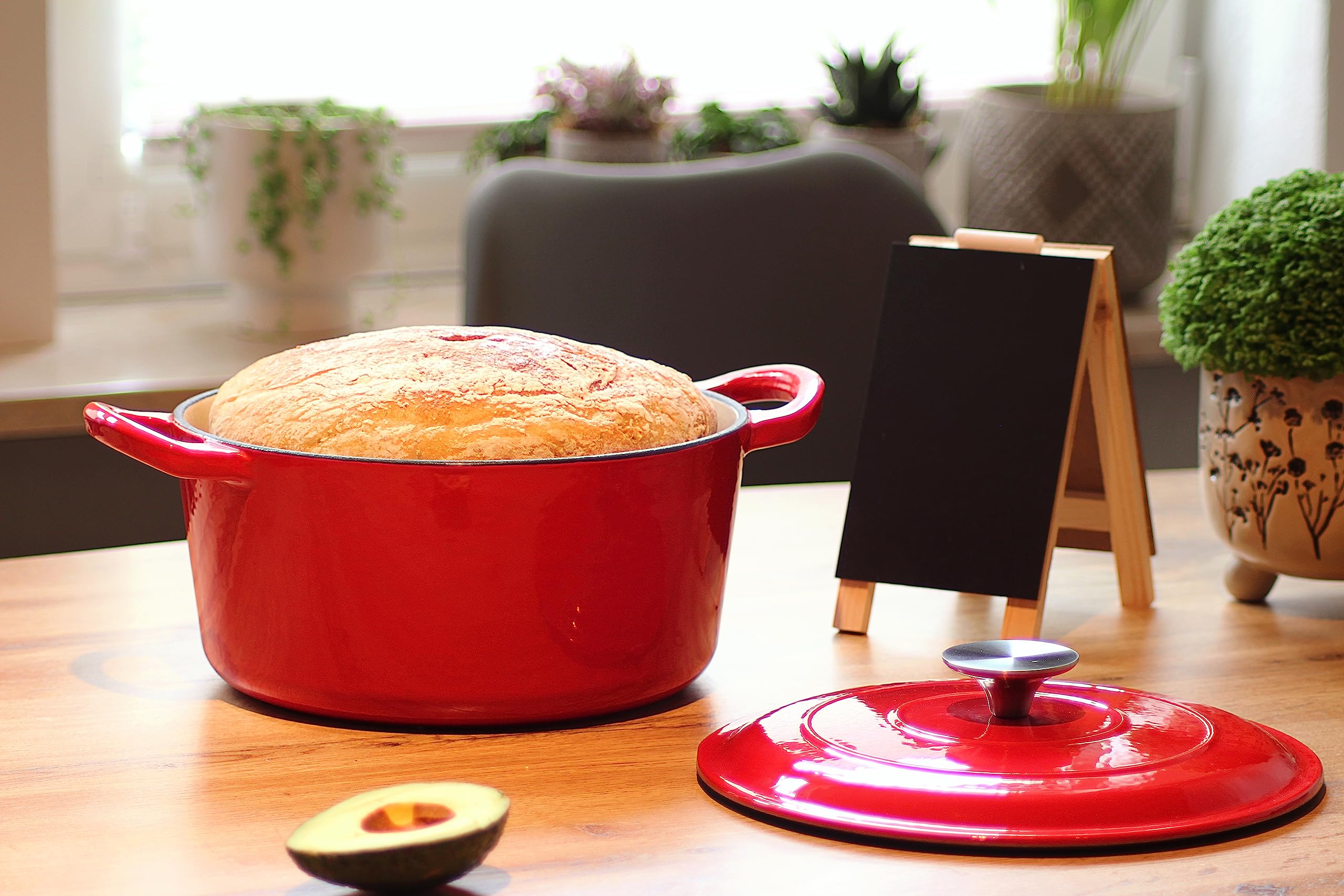 Marmite En Fonte émaillée Navaris – Compatible Four Et Induction
