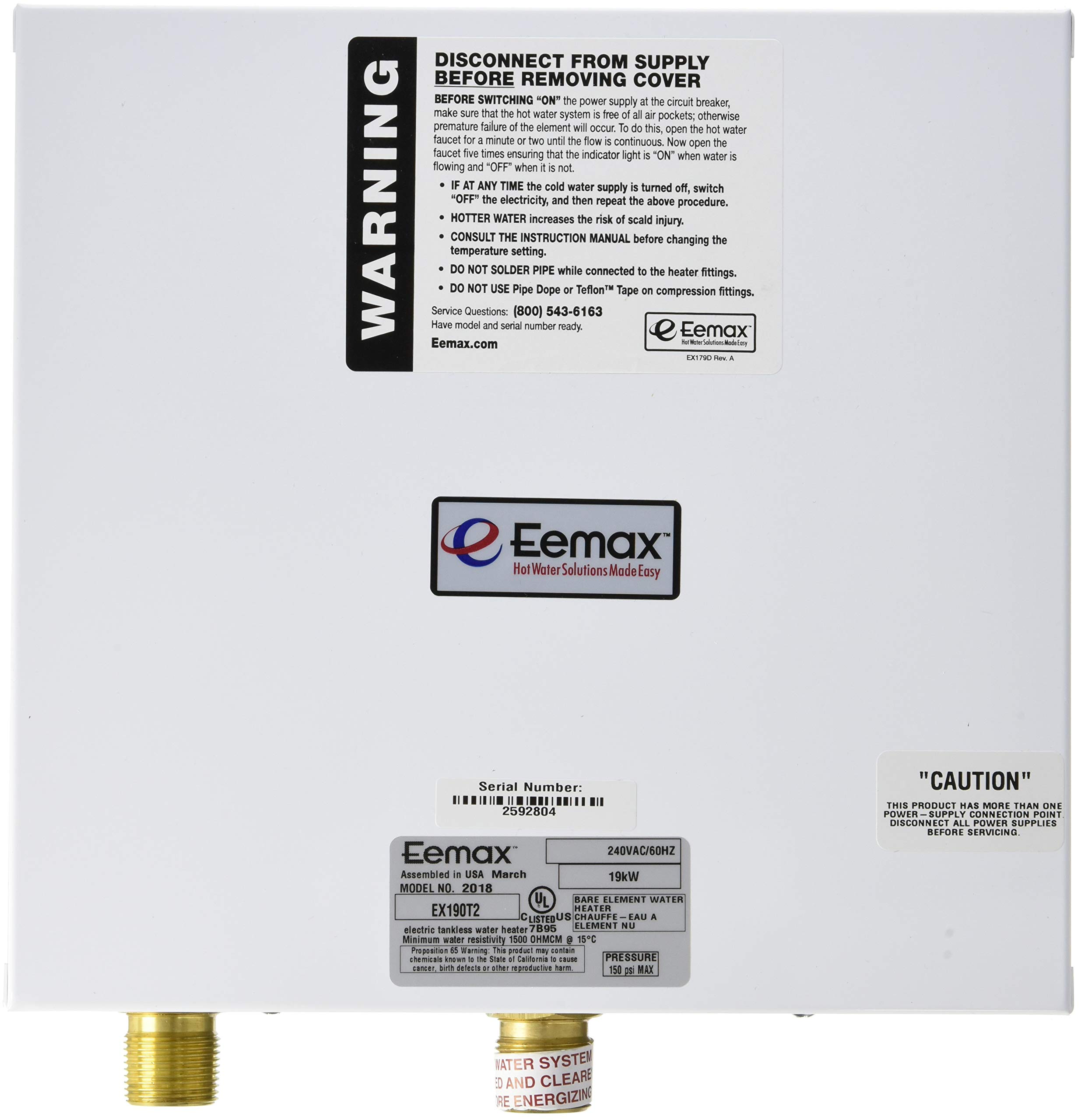 EemaxEX190T2, 5 x 11 x 11 inches, Grey