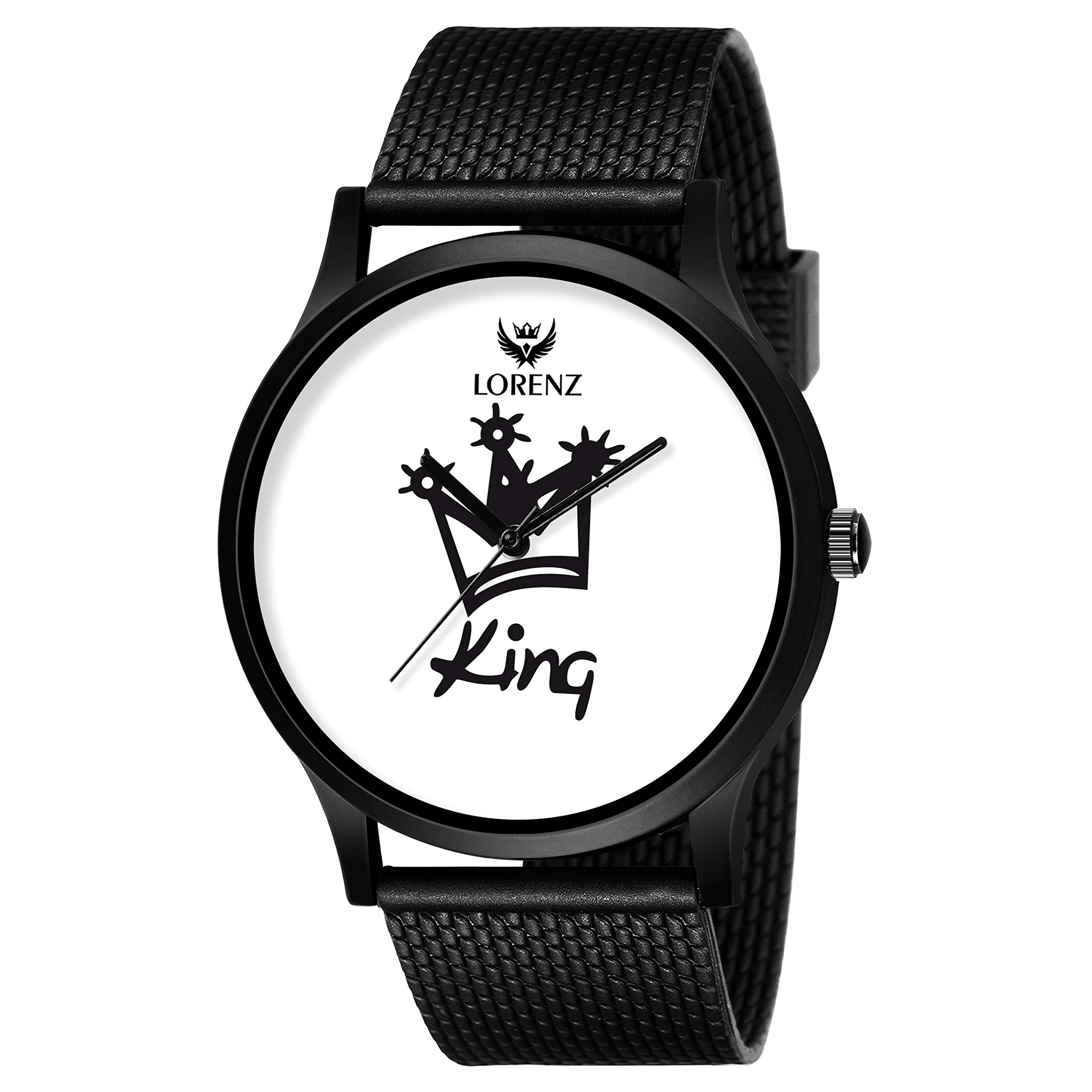 LORENZ"King Black Analog Watch for Boys | Watch for Men : MK-2040W (B07NL2HW6J) Amazon Price History, Amazon Price Tracker
