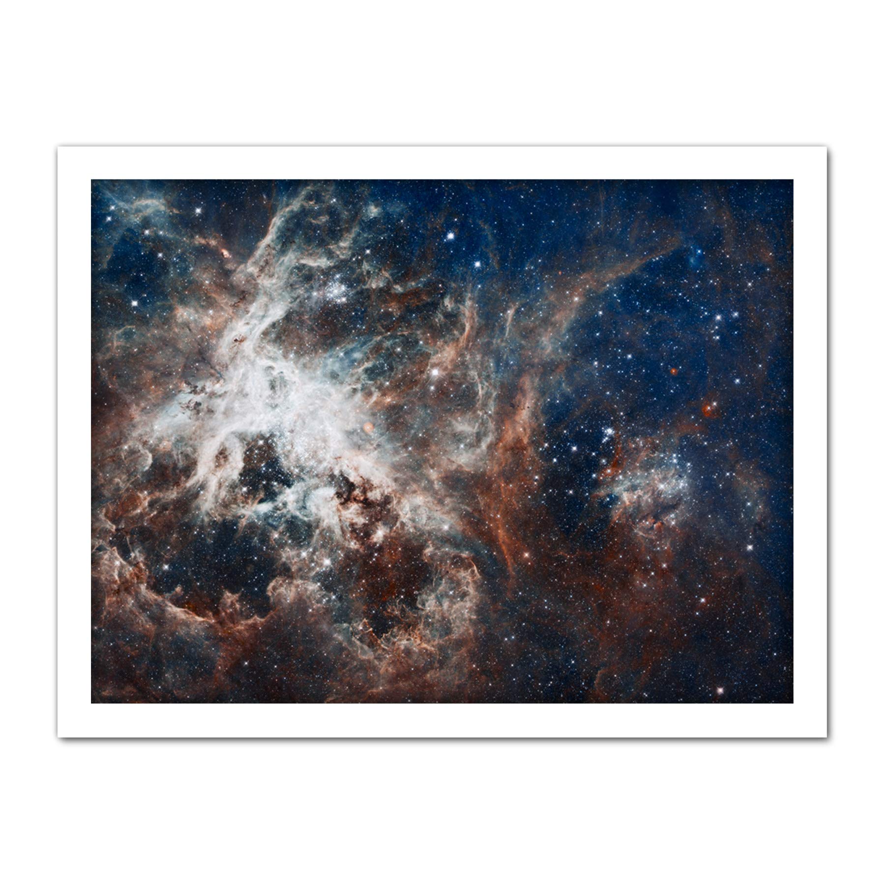 Artery8 Space Nasa Esa Hubble Tarantula Nebula Artwork Framed Wall Art Print 18X24 Inch