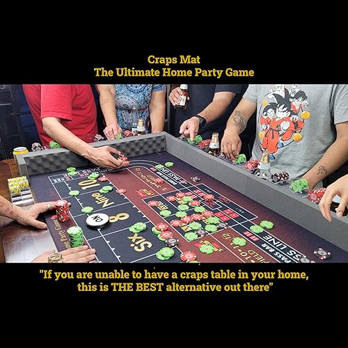 Miniatura 6 de Tapete de dados de alta calidad, ligero y portátil, se adapta a la mayoría de las mesas de comedor, el mejor juego de fiesta de estilo casero