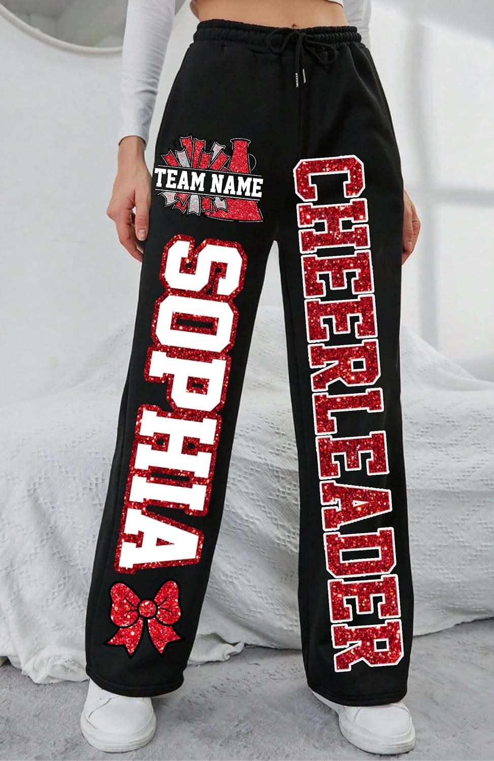 Personalized Cheerleader Sweatpants, Cheerleading Pants for Girls Cheer Sweatpants, Cheerleader Gifts for Girls