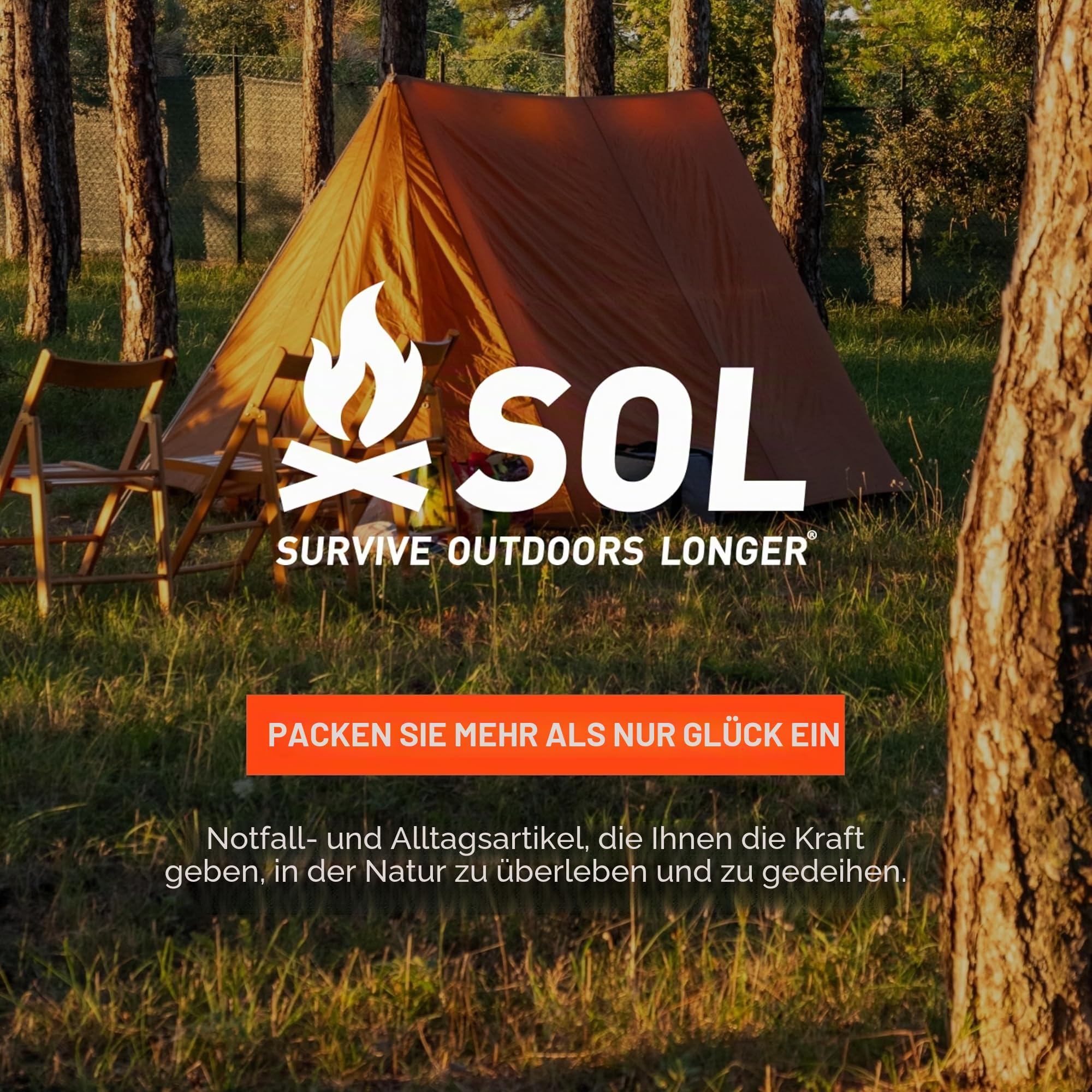 SOL Escape Bivvy XL mit Kapuze - Orange