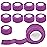 Gondiane 9 Pack 1 x 5 Yards Self Adhesive Bandage Wrap Self Stick Wrap for Ankle, Wrist, Finger, Sports, Breathable Cohesive Vet Tape for Pets (Purple)