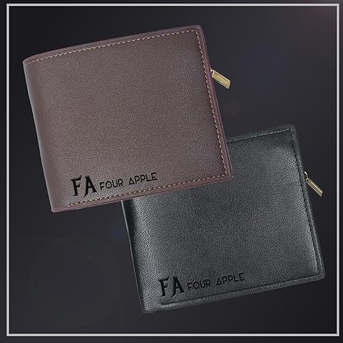 Miniatura 4 de Aokizkdzsw Cartera personalizada para hombres, carteras de cuero grabadas personalizadas con nombre, regalos personalizados para papá, hombre,