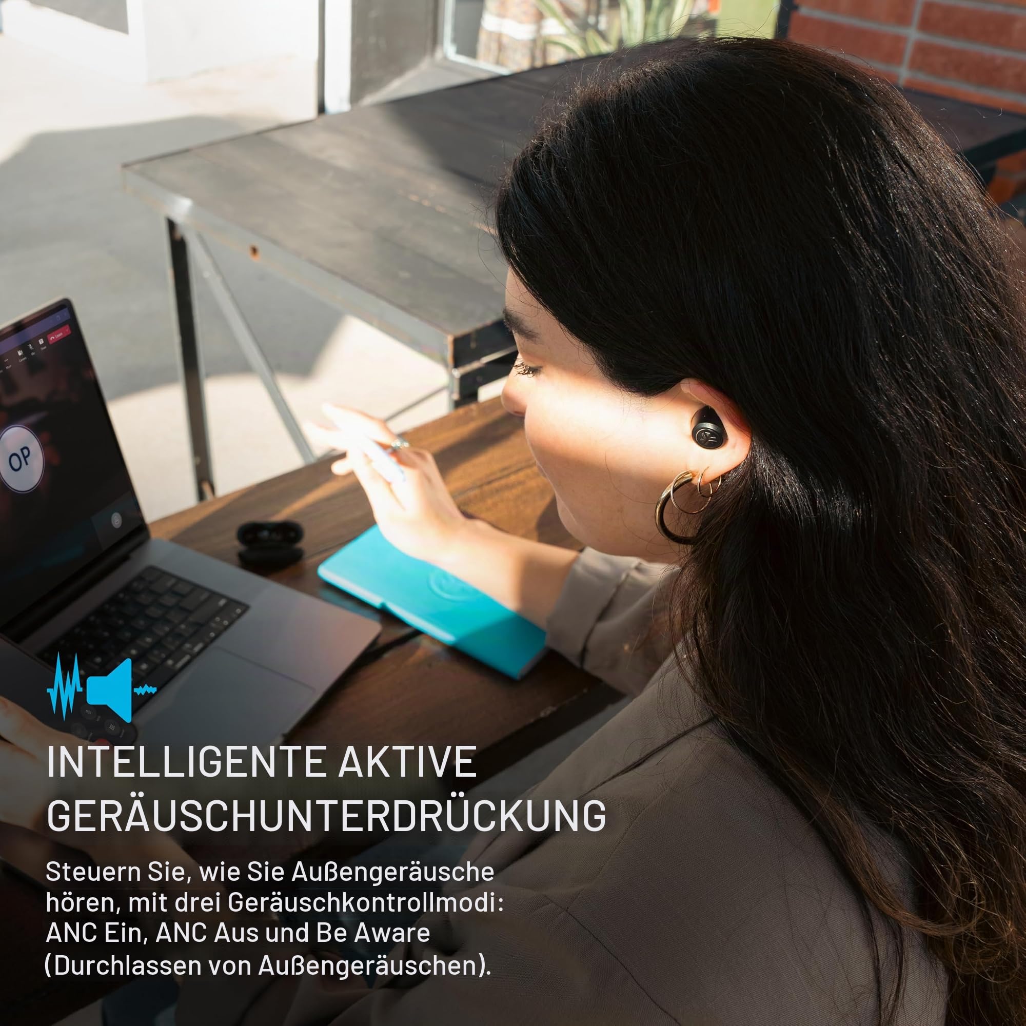 JLab JBuds ANC 3 In Ear Kopfhörer Bluetooth - Smart ANC kabellos