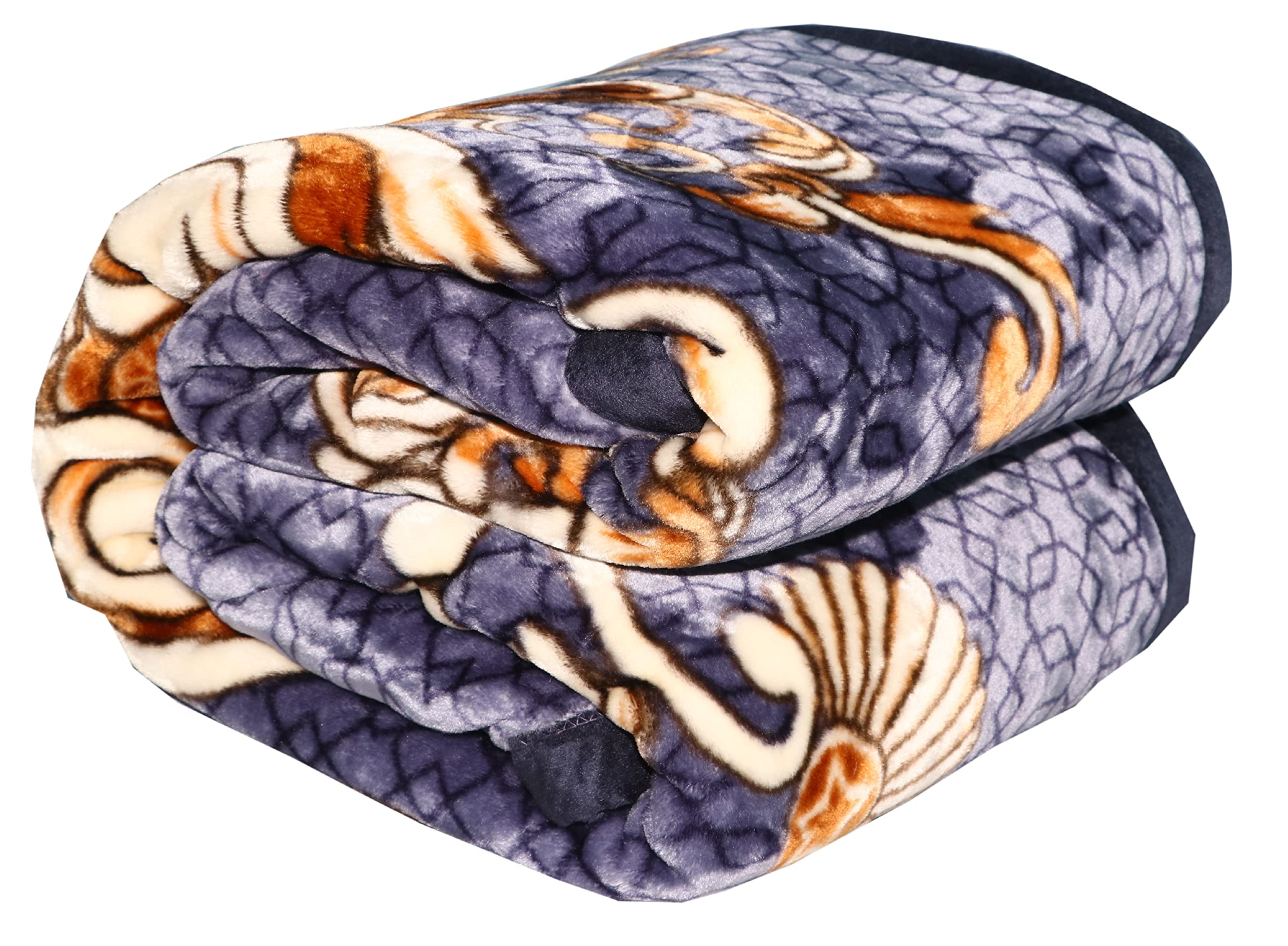 HOMIEE Heavy Winter Blanket - Single Bed Single Layer Electric, Wool, Mink, Weighted, Baby & Kid Options, Rajasthani, Solapur Designs, Cooling, Cozy for Bed, AC & Home (2.2 kg, Purple)