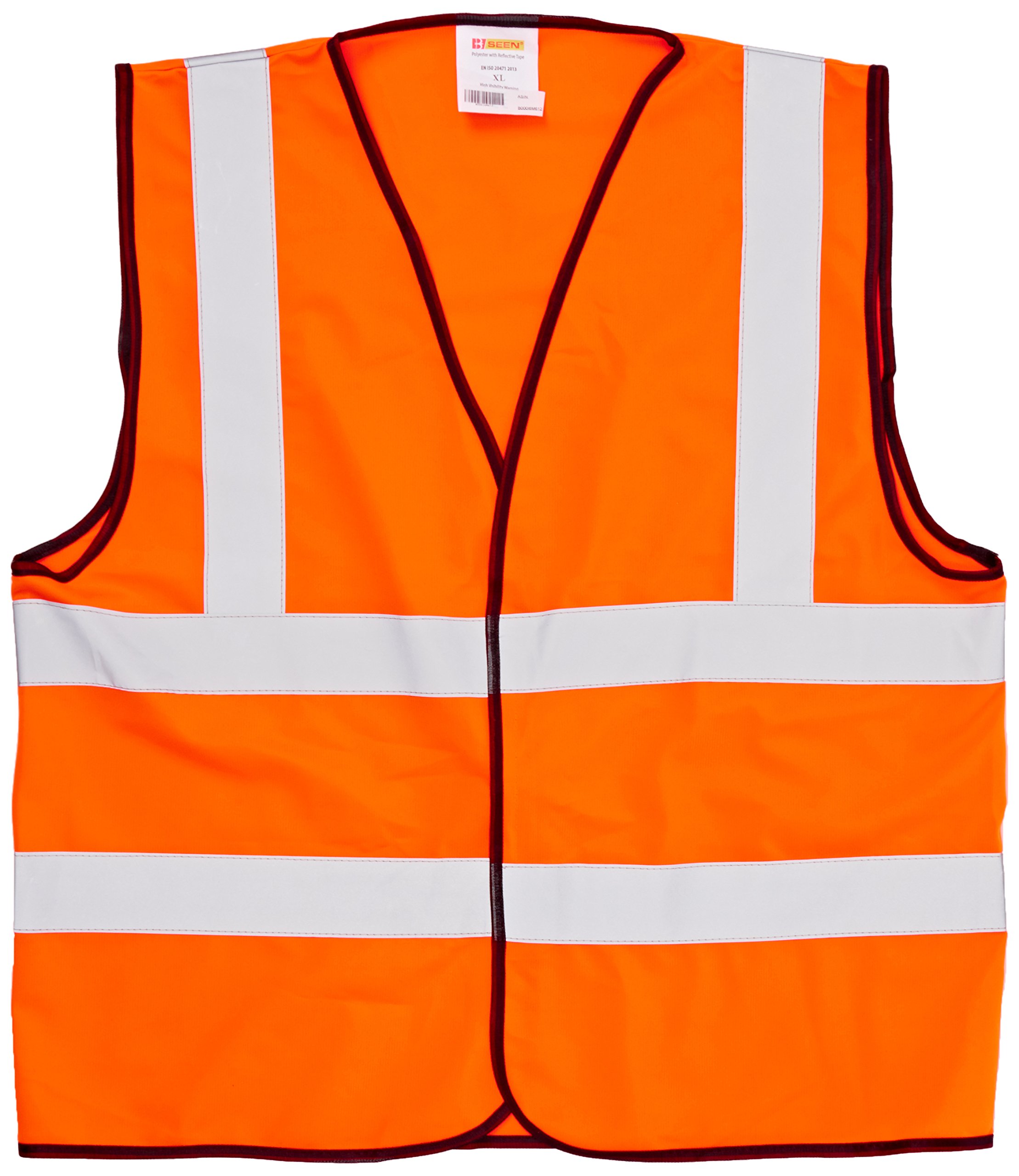 B Seen Hi-Vis Waistcoat High-Visibility Extra Large (Xl) Orange