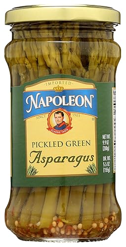 Napoleon Espárragos verdes en escabeche, 9.9 onzas (paquete de 6)