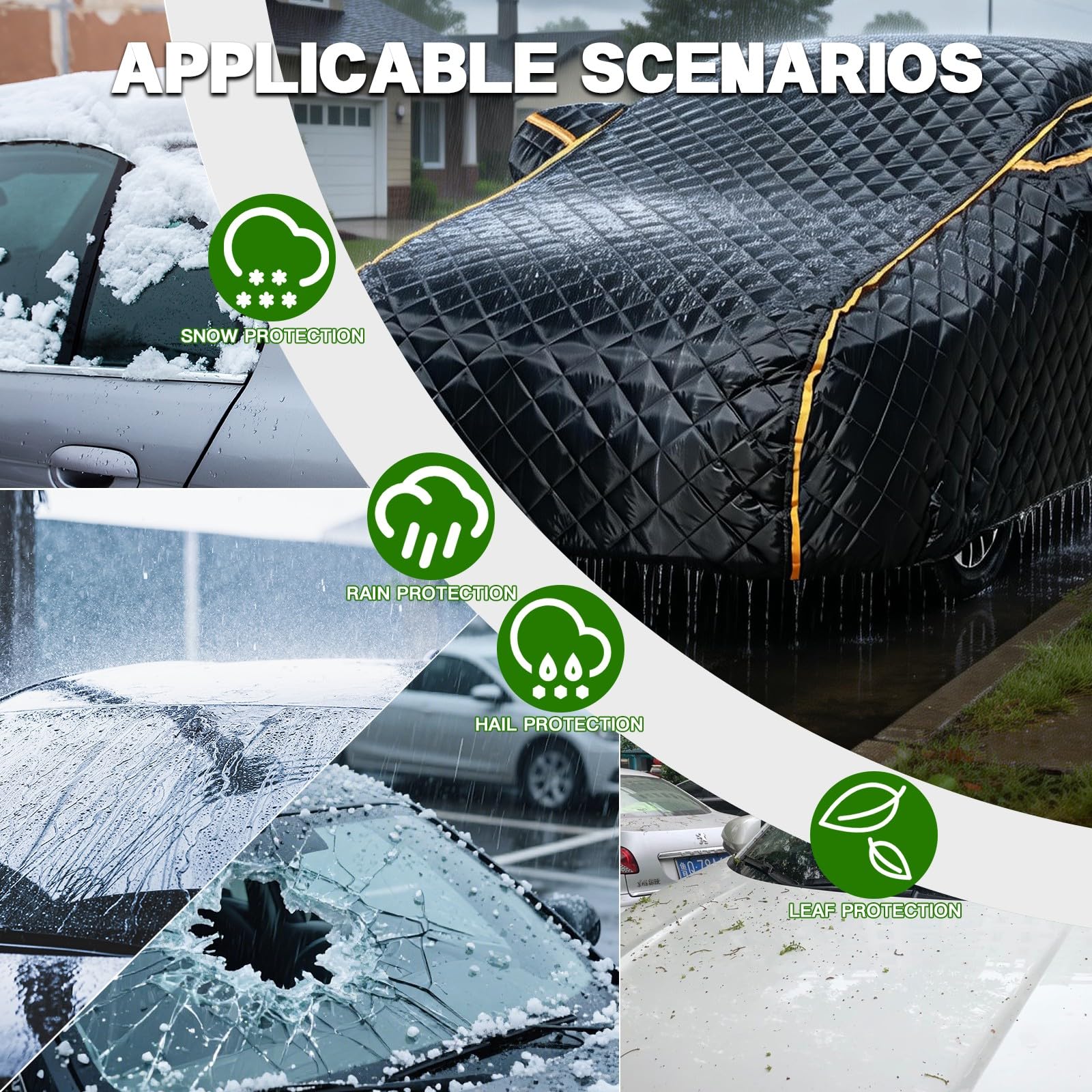 Telo Copriauto Antigrandine per BMW Serie 3 G20, Copri Auto Anti Grandine, Telo Copri Auto Esterni,che offre protezione dal sole, dalla neve, dalla grandine e dalla polvere ss628n