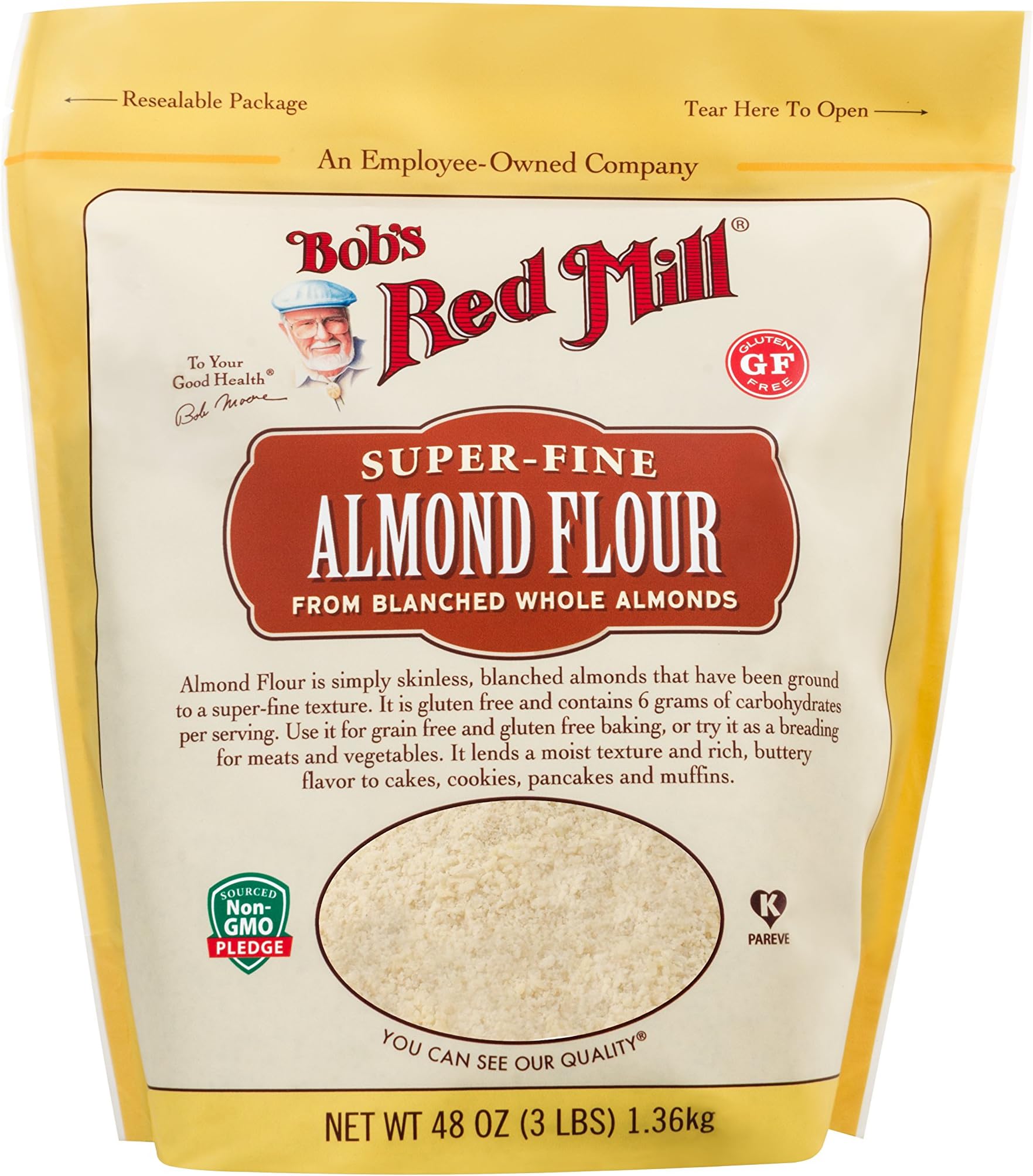 Bob's Red Mill Almond Flour 48 Ounce (Pack of 1) Grocery