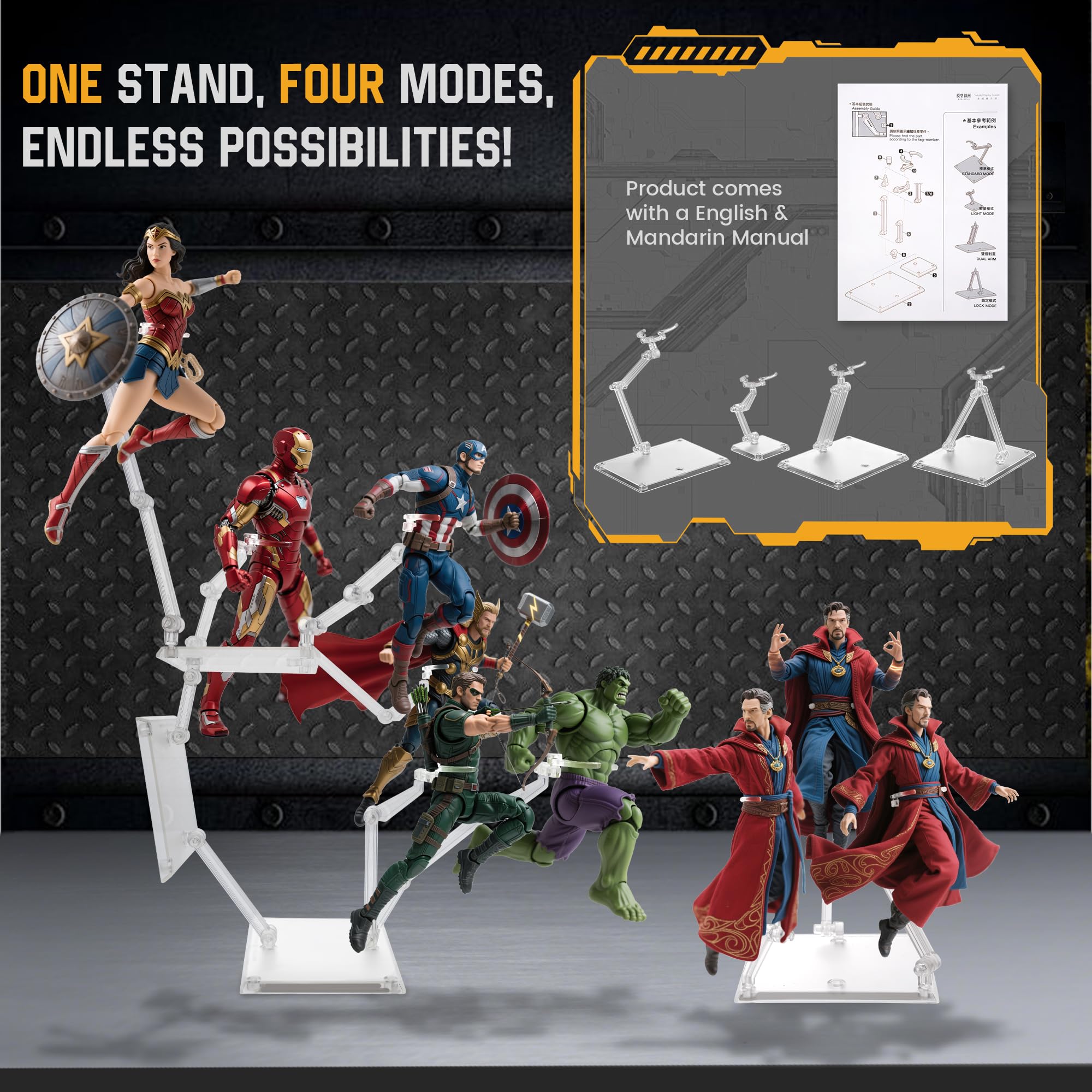 アニメキャラクター フィギュアスタンド 6体セット Amazon.co.jp: TWLOQITC SPARKSTOY デュアルサイズアクション